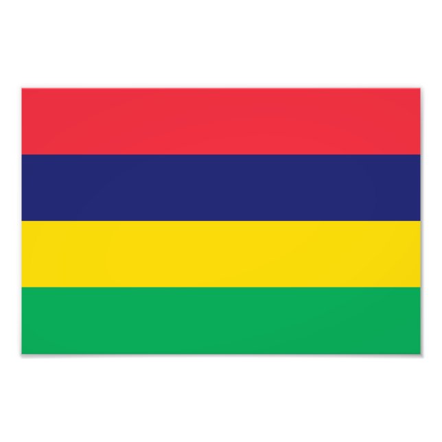 Mauritius-Flagge Fotodruck (Vorne)