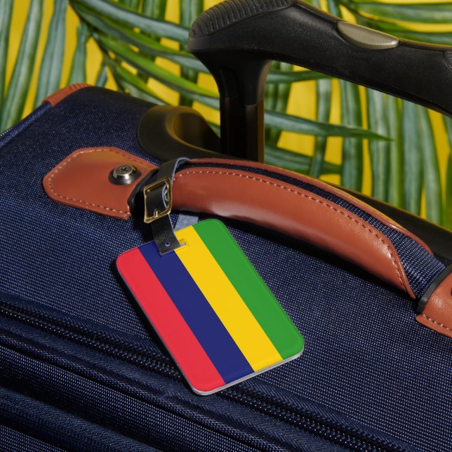 Mauritius-Flagge Gepäckanhänger (Vorderseite Insitu 1)