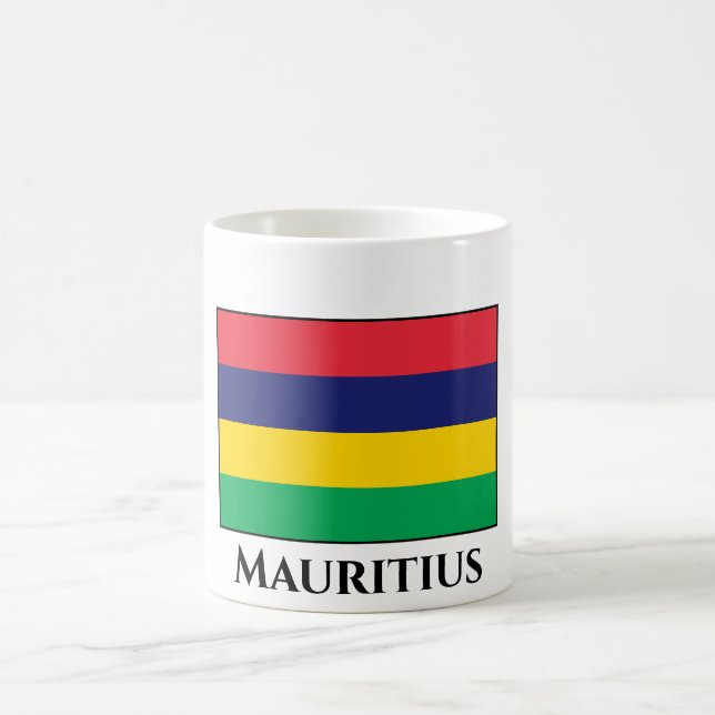 Mauritius-Flagge Kaffeetasse (Mittel)