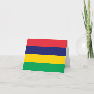 Mauritius-Flagge Karte