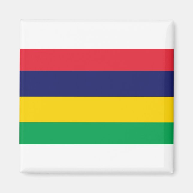 Mauritius-Flagge Magnet (Vorne)