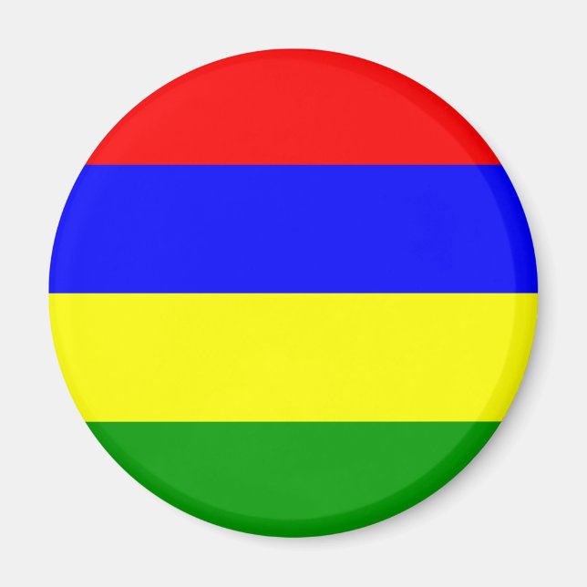 Mauritius-Flagge Magnet (Vorne)