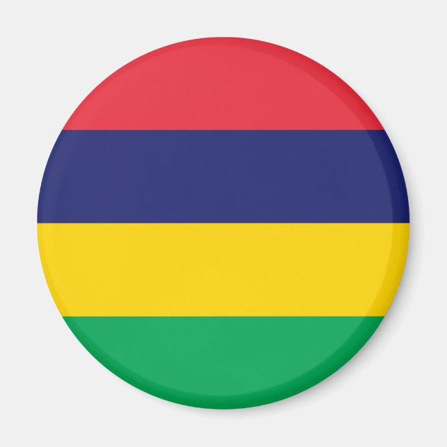 Mauritius-Flagge Magnet (Vorne)
