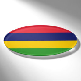 Mauritius-Flagge Namenschild