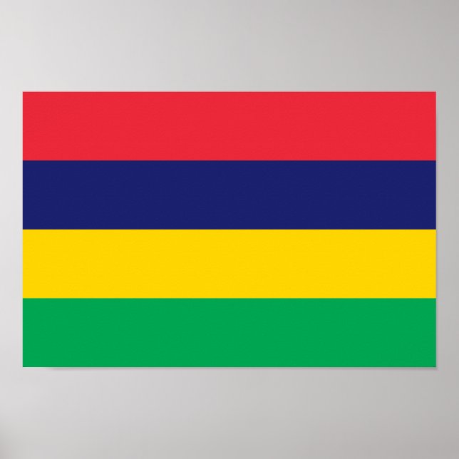 Mauritius-Flagge Poster (Vorne)