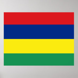 Mauritius-Flagge Poster