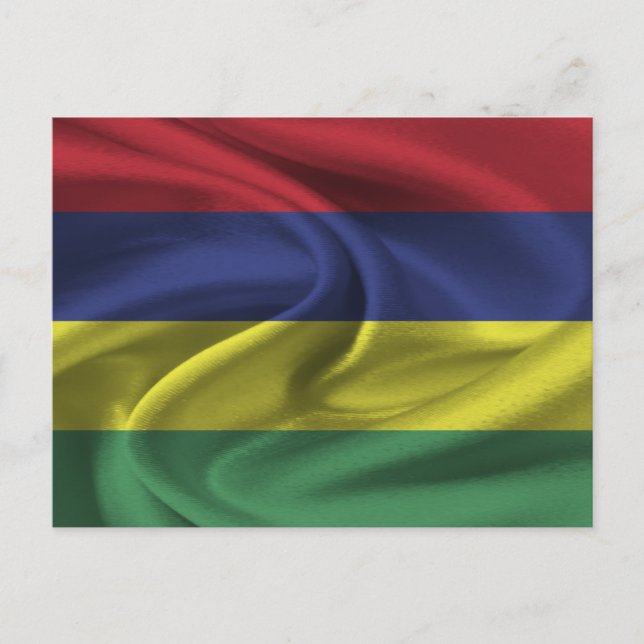 Mauritius-Flagge Postkarte (Vorderseite)