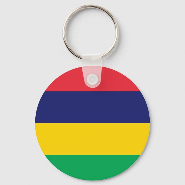 Mauritius-Flagge Schlüsselanhänger (Vorderseite)