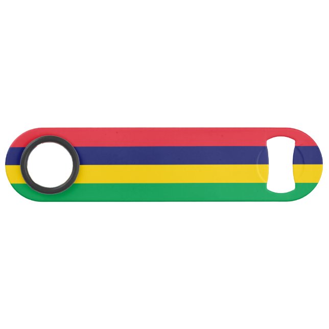 Mauritius-Flagge Speed Flaschenöffner (Vorderseite (Horizontal))