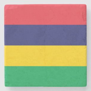 Mauritius-Flagge Steinuntersetzer