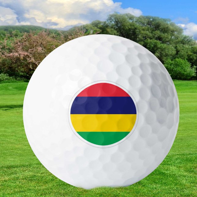 Mauritius Golf Balls, Flaggengolfer / Patrioten Golfball (Von Creator hochgeladen)