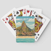 Mauritius Illustration Reise Kunst Vintage