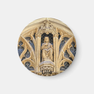 Mauritius-Kirche im historischen Zentrum von Lille Magnet
