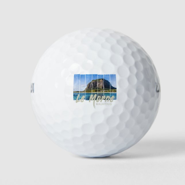 Mauritius Le Morne Brabant Mountain Souvenir Golfball (Vorderseite)