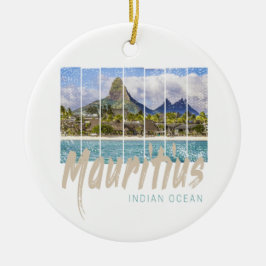 Mauritius Le Morne Brabant Mountain Souvenir Keramik Ornament