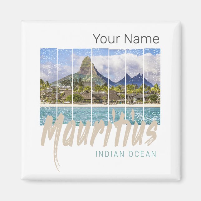 Mauritius Le Morne Brabant Mountain Souvenir Magnet (Vorne)