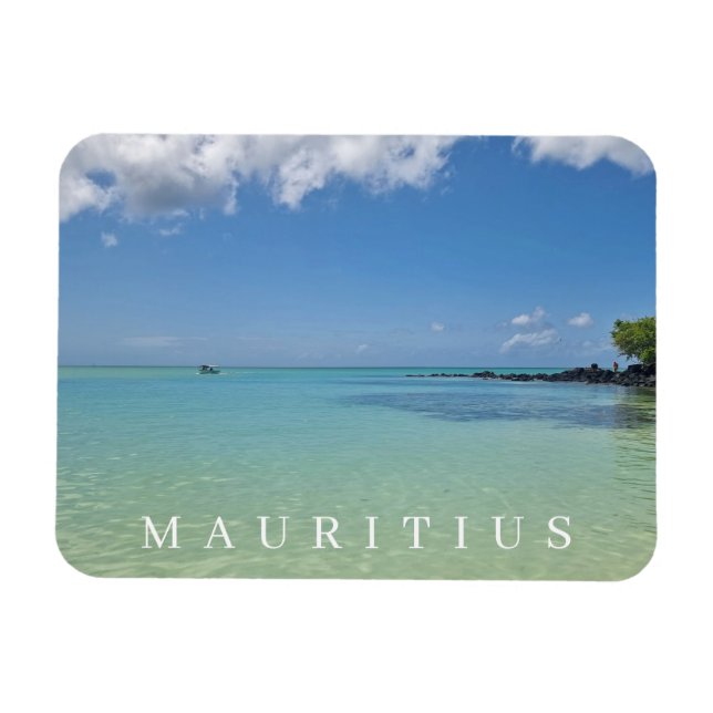Mauritius Meer- und Himmelsansicht Magnet (Horizontal)