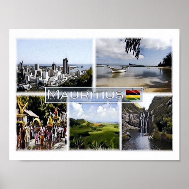 Mauritius - Mosaik - Poster (Vorne)