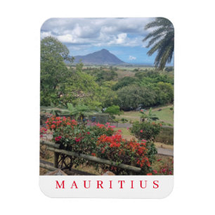 Mauritius Panoramablick Kühlschrankmagnet Magnet