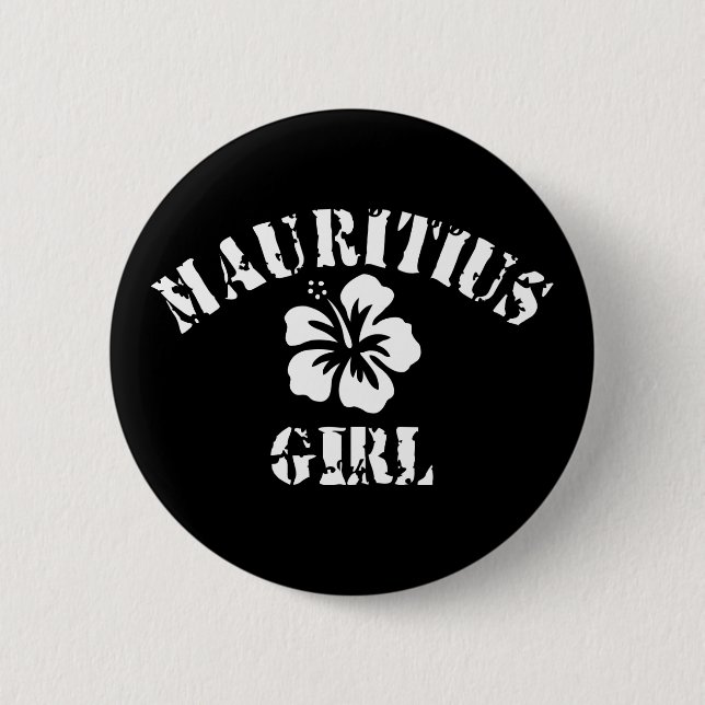 Mauritius Pink Girl Button (Vorderseite)