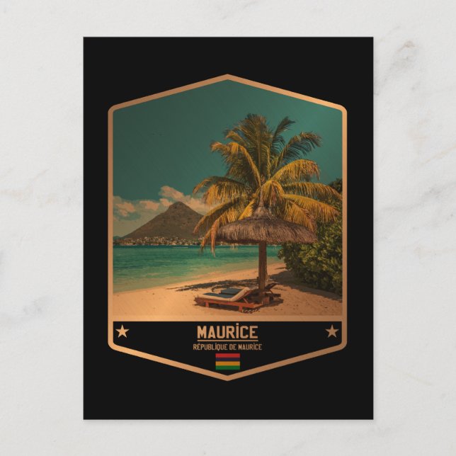 Mauritius Postkarte (Vorderseite)