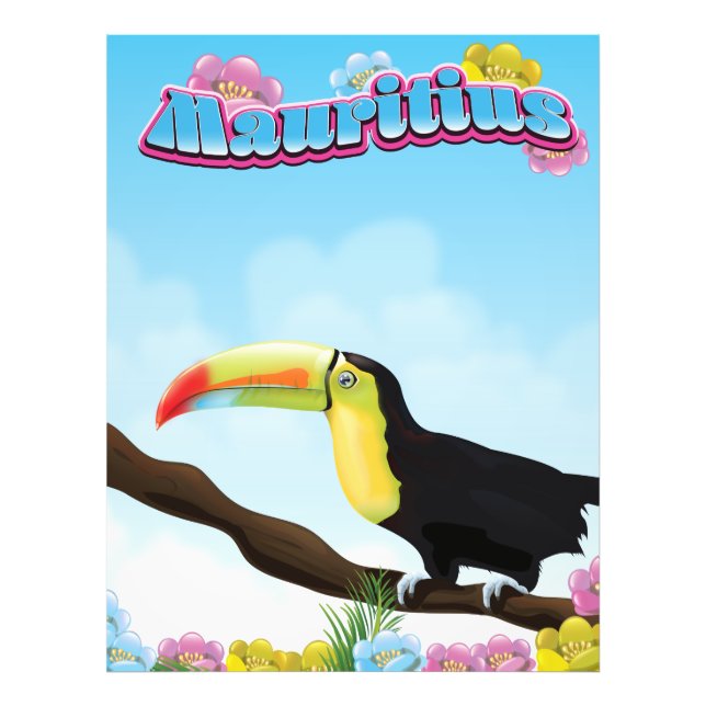 Mauritius Reiseplakat Fotodruck (Vorne)