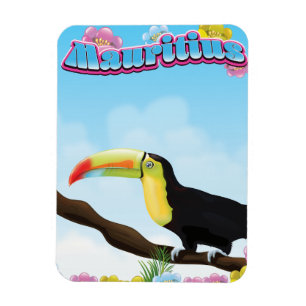 Mauritius Reiseplakat Magnet