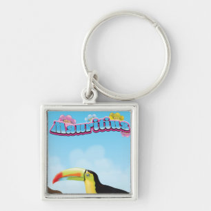 Mauritius Reiseplakat Schlüsselanhänger