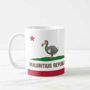 Mauritius Republik Kalifornien Flaggendodo Kaffeetasse