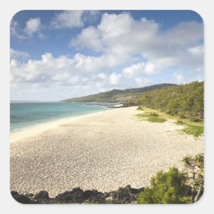 Mauritius, Rodrigues-Insel, St. Francois, St. Quadratischer Aufkleber