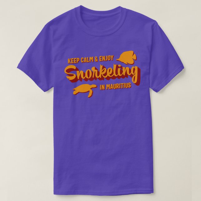 Mauritius Snorkeling Quote Vacation T-Shirt (Design vorne)