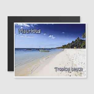 Mauritius - tropischer Strand - Magnetkarte