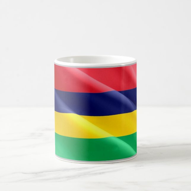 Mauritius - Waving Flag - Kaffeetasse (Mittel)