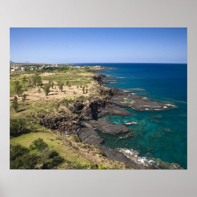 Mauritius, Western Mauritius, Belle Vue, Ozean Poster (Vorne)