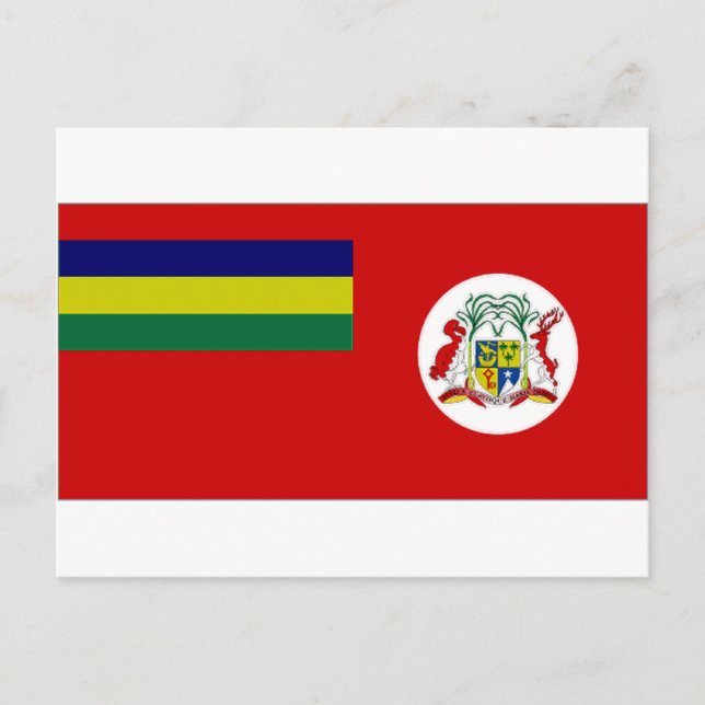 Mauritius Zivil Ensign Postkarte (Vorderseite)