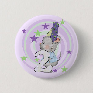 Maus 2. Geburtstag T Shirts und Geschenke Button
