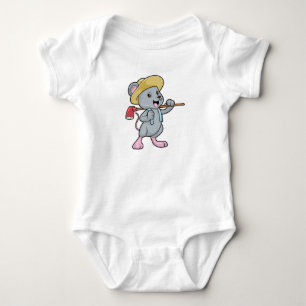 Maus als Bauer mit Ax & Hat Baby Strampler