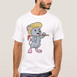Maus als Bauer mit Ax & Hat T-Shirt