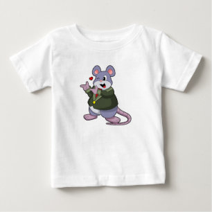 Maus als Bräutigam mit Anzug Baby T-shirt