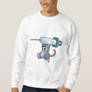 Maus als Krankenschwester mit Spritze.PNG Sweatshirt