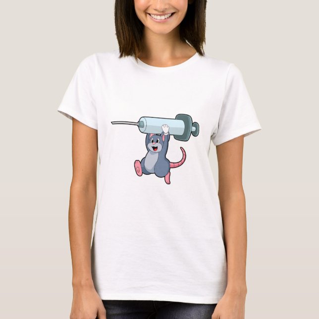 Maus als Krankenschwester mit Spritze.PNG T-Shirt (Vorderseite)