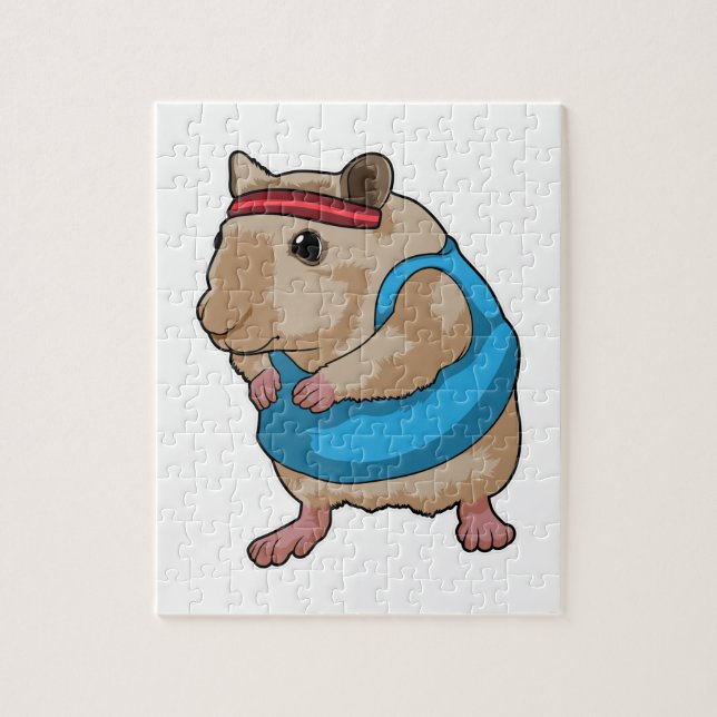 Maus als Runner mit Headband (Vertikal)