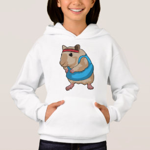 Maus als Runner mit Headband Hoodie