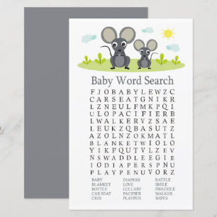 Maus Baby Shooter Word Search Game