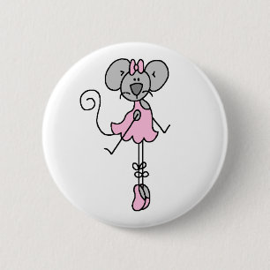 Maus-Ballerina Zwei-Tasten Button