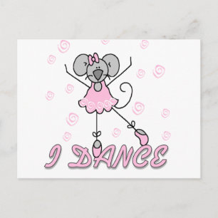 Maus-Ballett-T-Shirts und Geschenke Postkarte