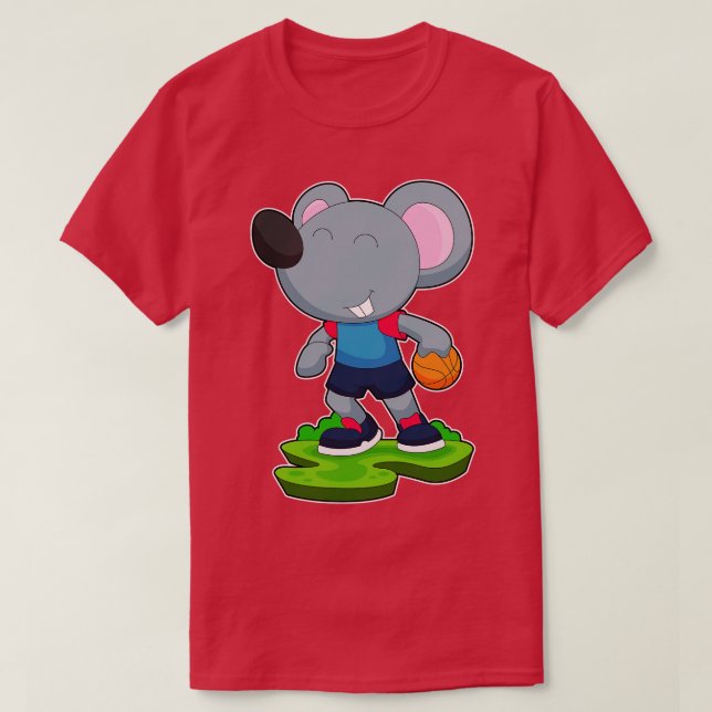 Maus Basketball-Spieler Basketball T-Shirt (Design vorne)