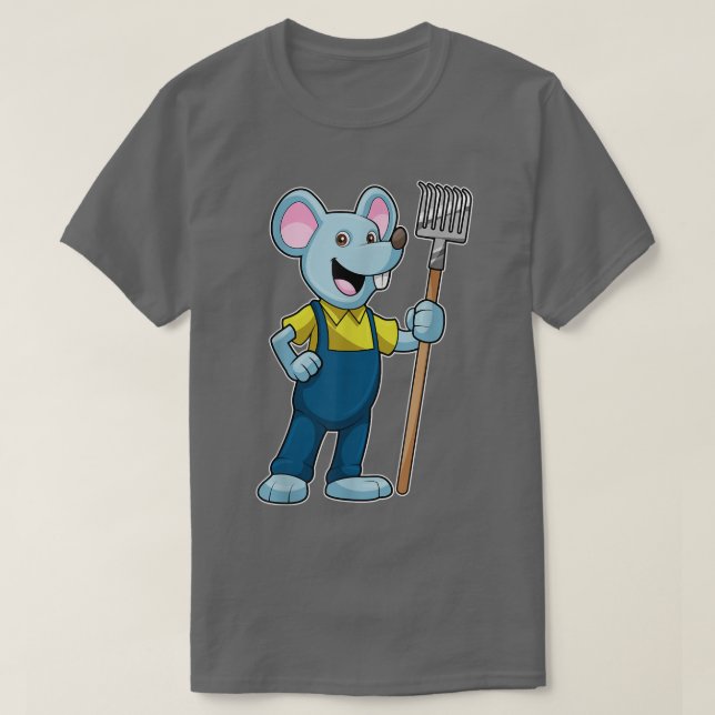 Maus Bauer Rake Overalls T-Shirt (Design vorne)