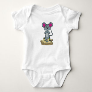 Maus bei Yoga-Fitness Baby Strampler