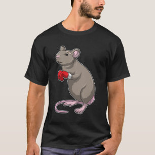 Maus beim Boxen mit Boxhandschuhen T-Shirt